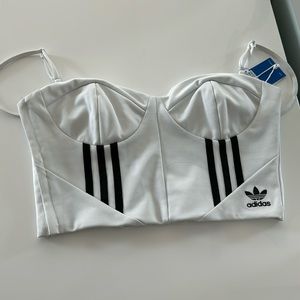Adidas bustier crop top
